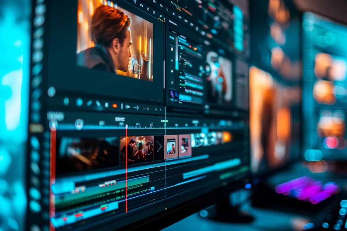 Skjermbilde av videoredigering med bilder