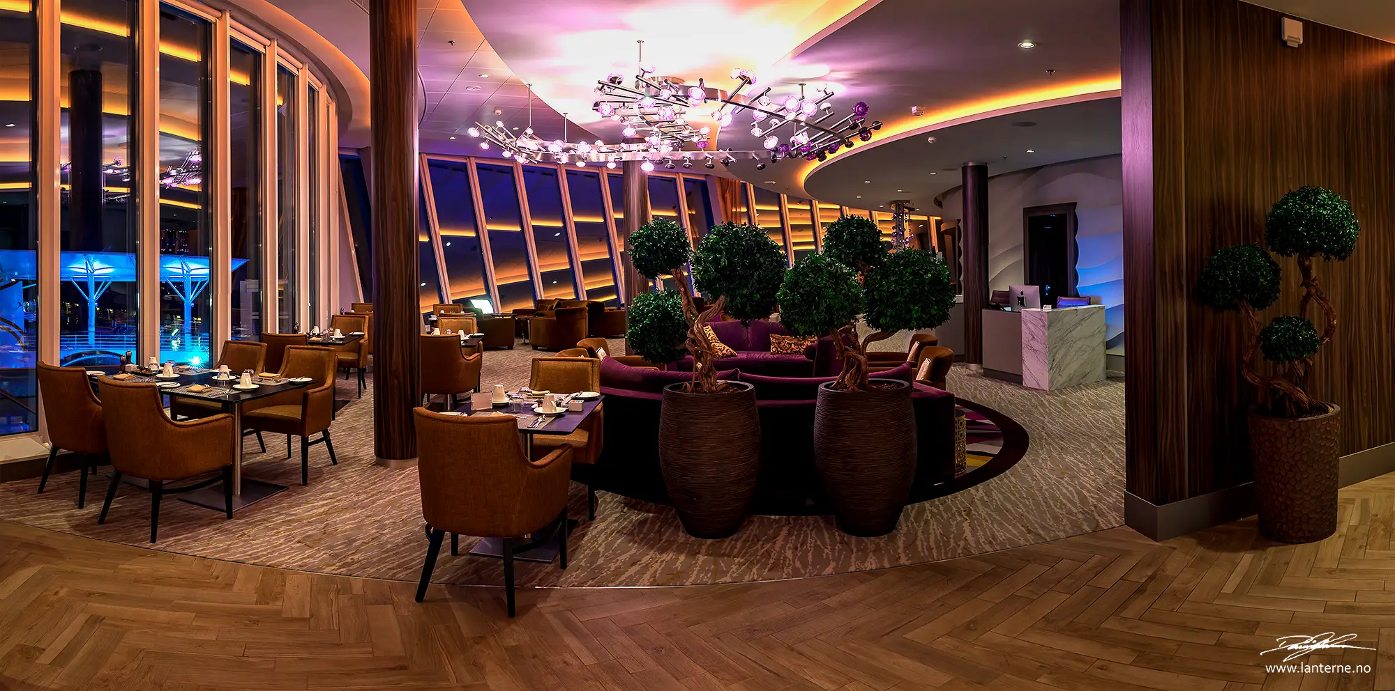 Restaurant-interiør — arkitekturfotografering
