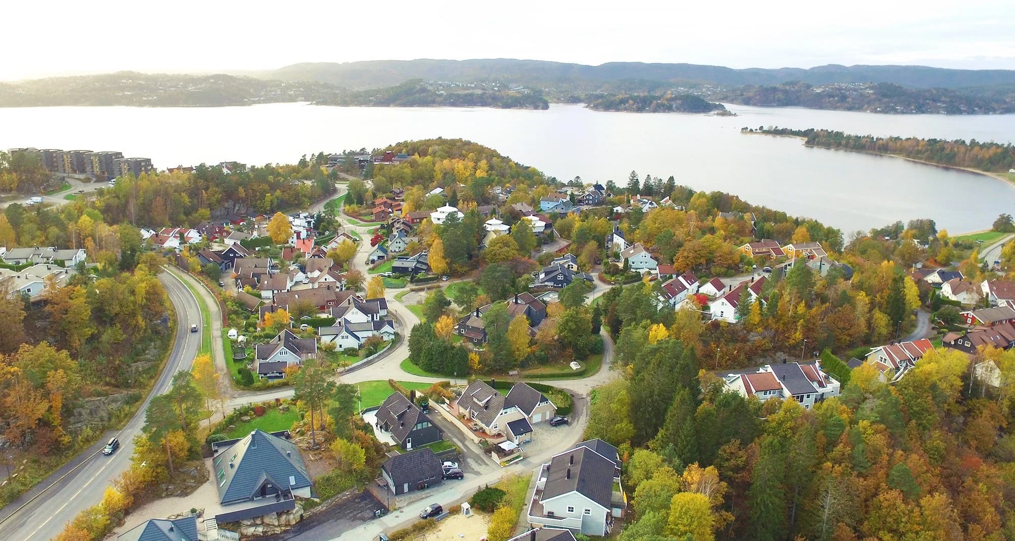 Dronefoto-eksempel — luftfoto fra Lanterne Foto