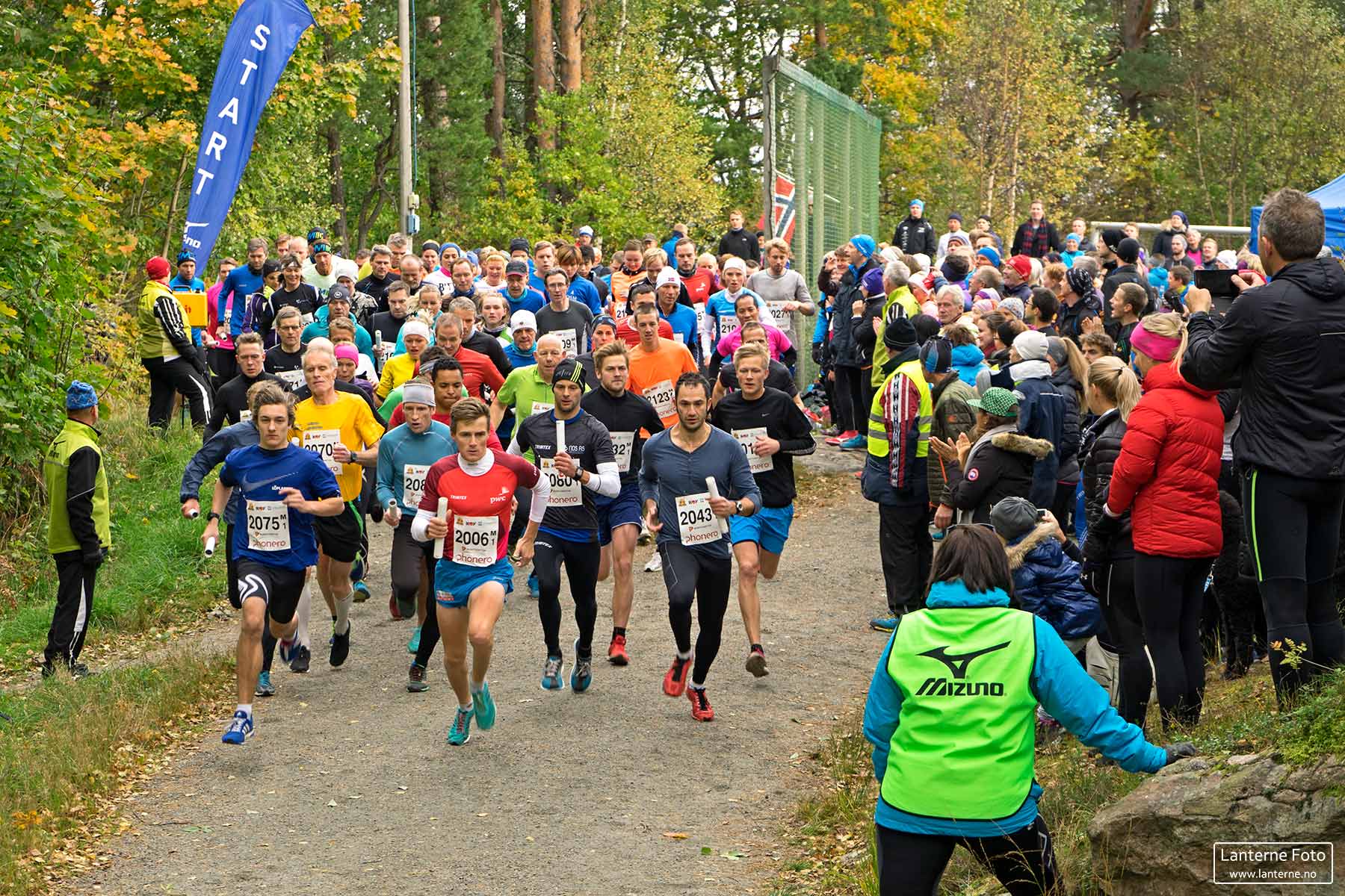 Løpere på Oljestafetten i Kristiansand